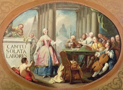 Allegorie van Muziek door Nicolas Valeta